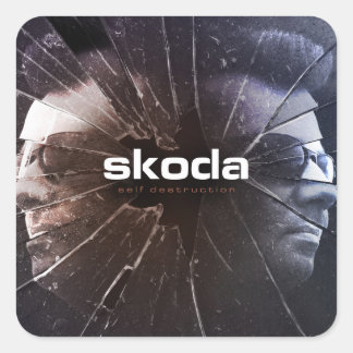 Skoda - Self Destruction - Square Sticker