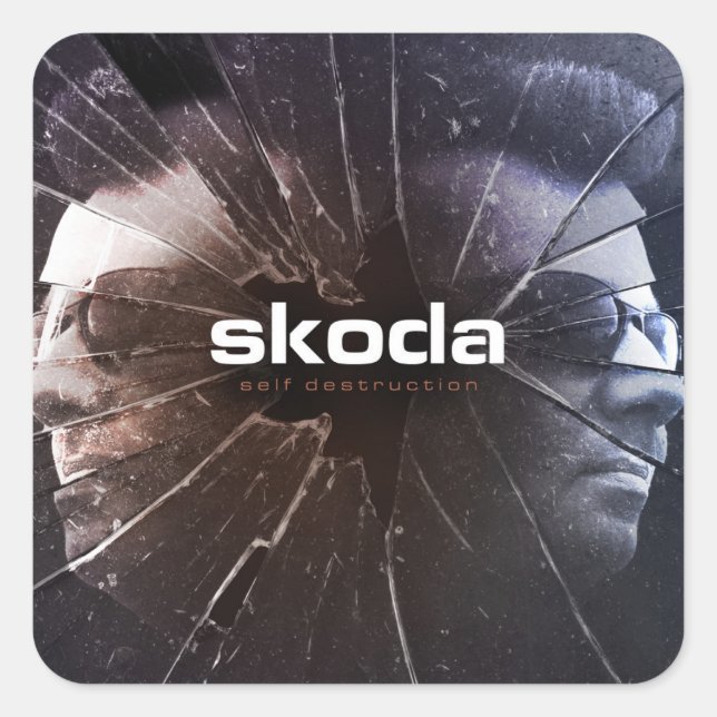 Skoda - Self Destruction - Square Sticker (Front)