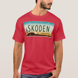 SKODEN ARIZONA License Plate  T-Shirt
