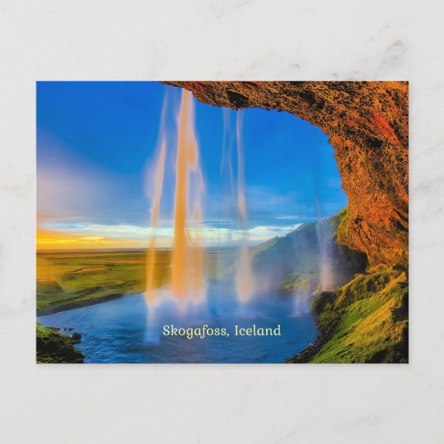 Skogafoss, Iceland Postcard (Front)