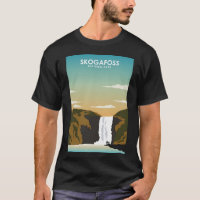 Skogafoss Iceland Retro Waterfall National Park Tr