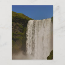 Skogafoss Waterfall Iceland Postcard
