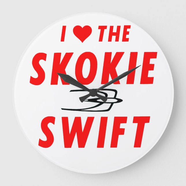 Skokie Swift, Yellow Line, CTA Rapid Transit Large Clock (Front)