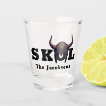 Skol and Horned Helmet Shot Glass