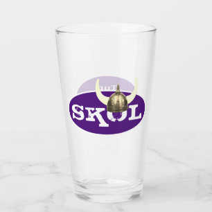 Skol and Horned Viking Helmet Glass