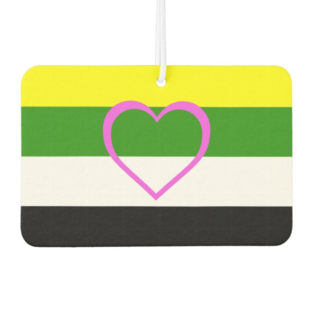 Skoliosexual Pride Car Air Freshener (Front)
