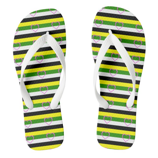 Skoliosexual Pride Jandals (Footbed)