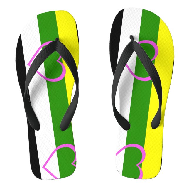 Skoliosexual Pride Jandals (Footbed)