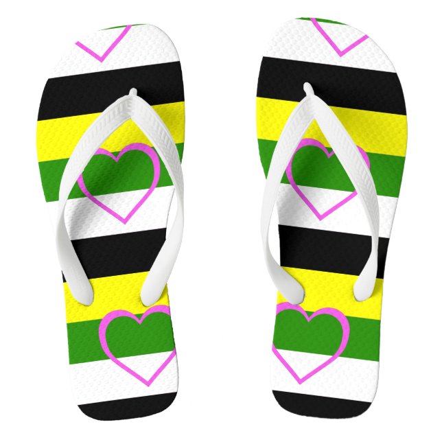 Skoliosexual Pride Jandals (Footbed)