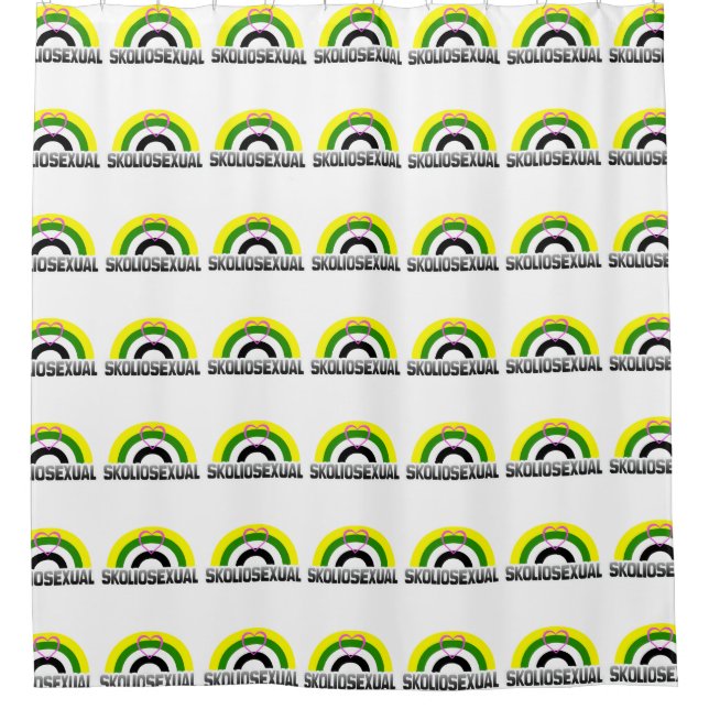Skoliosexual Pride Shower Curtain (Front)