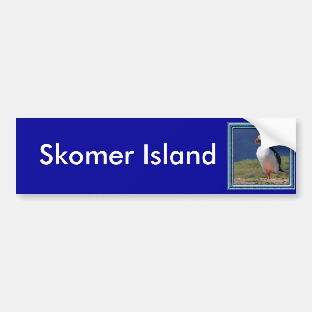 Skomer Island Puffins Bumper Sticker (Front)