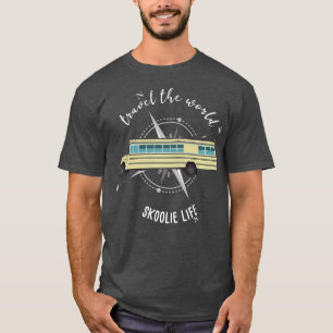 Skoolie Life Converted School Bus Travelling T-Shirt
