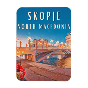 Skopje, city of bridges magnet