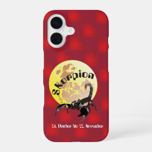 Skorpion 24. Okt. bis 22. Nov. iPhone Hülle 16 Case