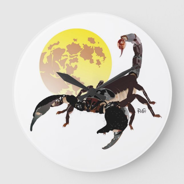 Skorpion Uhr Large Clock (Front)