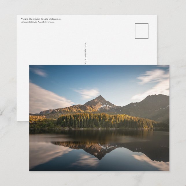 Skottinden Lofoten Islands Postcard (Front/Back)