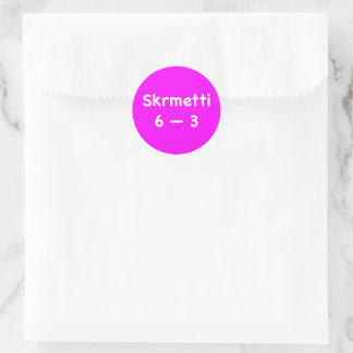 Skrmetti 6--3 classic round sticker