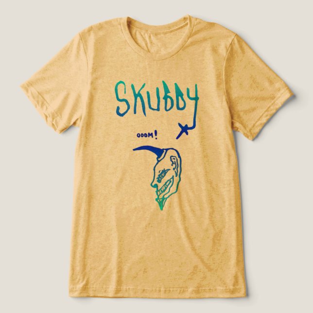 Skubby Face Tri-Blend Shirt (Design Front)