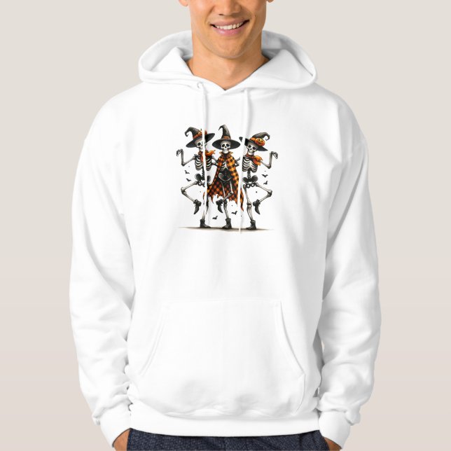 skul dancing funny - halloween day hoodie (Front)
