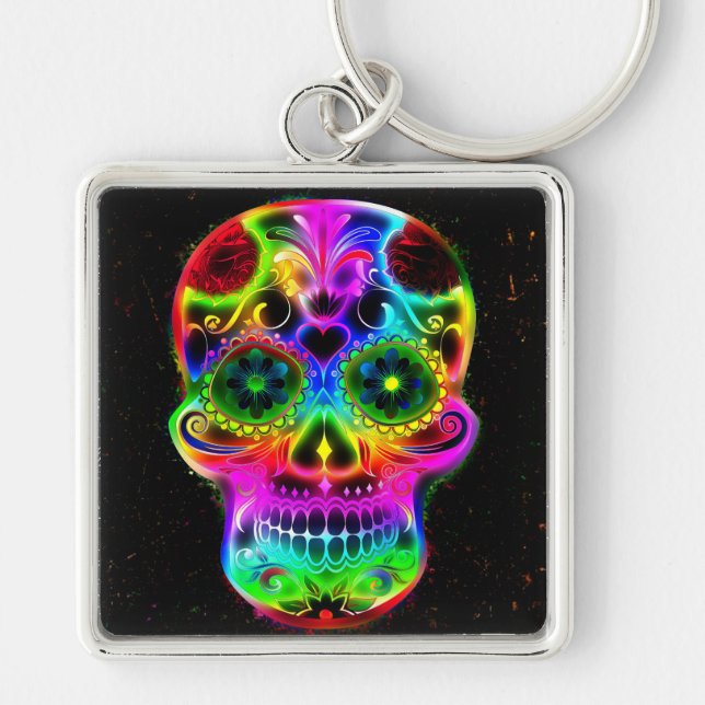 Skull20160604 Key Ring (Front)