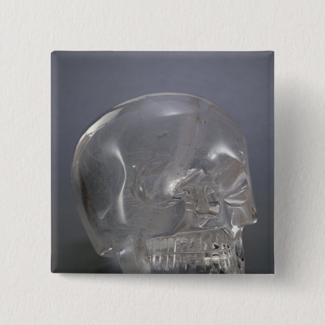 Skull 15 Cm Square Badge (Front)