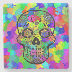 Skull 20161106 stone coaster