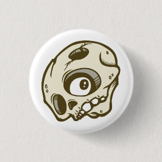 Skull 3 Cm Round Badge