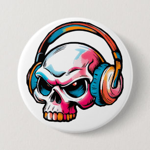 Skull 7.5 Cm Round Badge