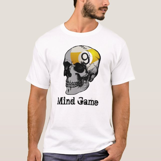 Skull 9 Ball Mind Game T-Shirt (Front)