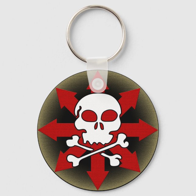 Skull and Arrows Key Ring (Front)