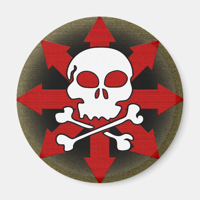 Skull and Arrows Magnet (Front)