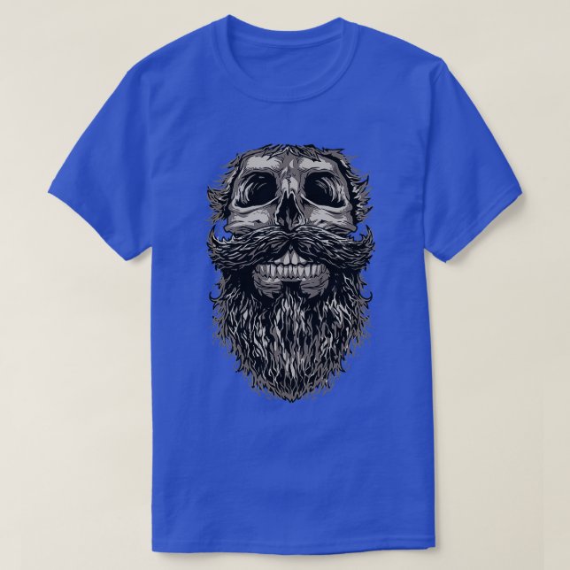 Skull and beard 1 T-Shirt (Design Front)