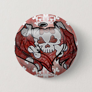 Skull and Bones 6 Cm Round Badge