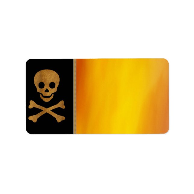 Skull and Bones Address Label (Front)