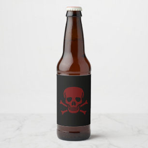 Skull and Bones Beer Bottle Label