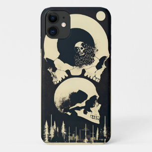 Skull and bones black Case-Mate iPhone case