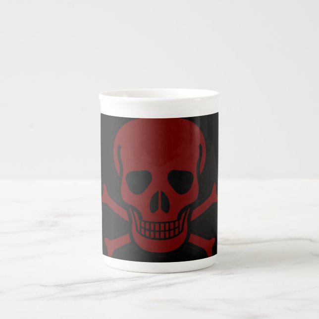 Skull and Bones Bone China Mug (Front)