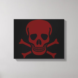 Skull and Bones Canvas Print