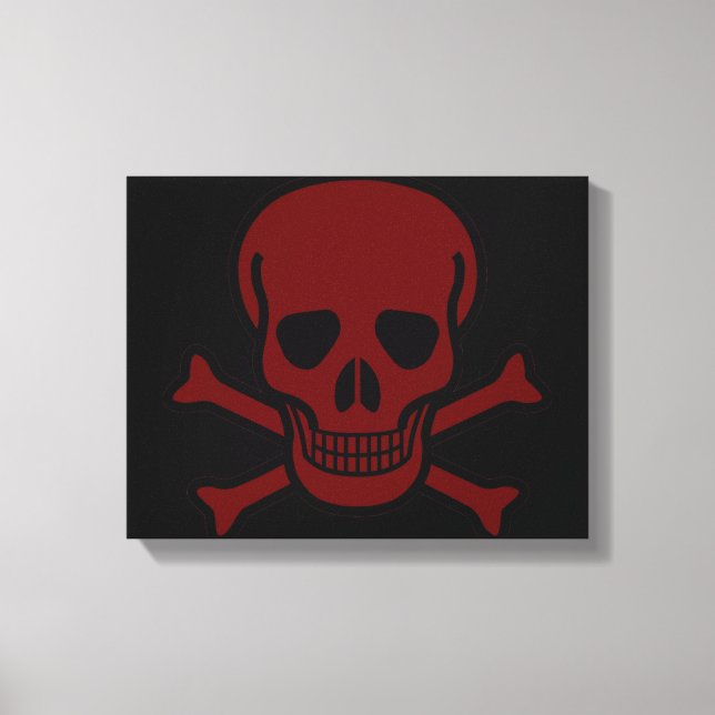 Skull and Bones Canvas Print (Front)