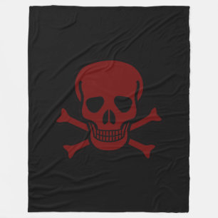 Skull and Bones Fleece Blanket