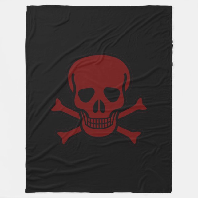 Skull and Bones Fleece Blanket (Front)