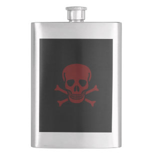 Skull and Bones Hip Flask