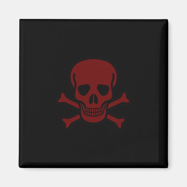 Skull and Bones Magnet (Front)