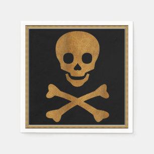 Skull and Bones Paper Napkin
