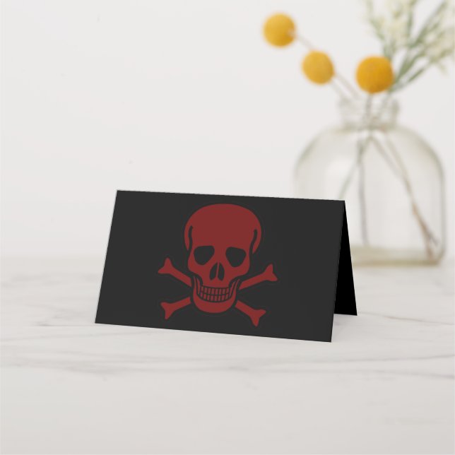 Skull and Bones Place Card (Front)
