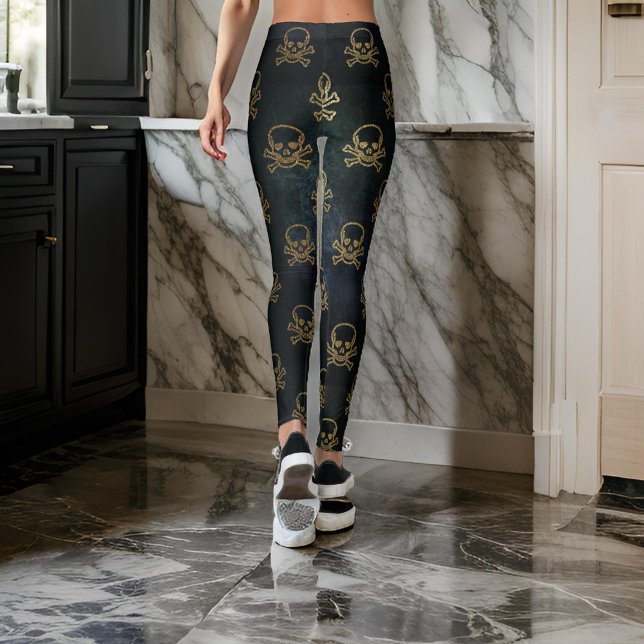 Skull and Bones Poison Icon Leggings (Creator Uploaded)