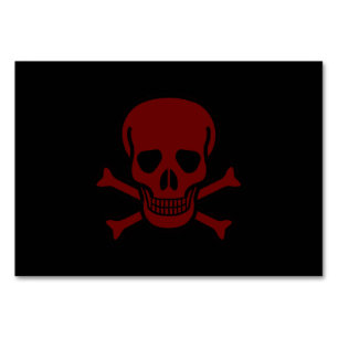 Skull and Bones Table Number