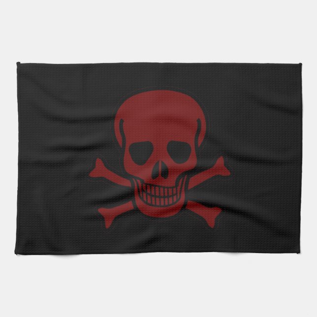 Skull and Bones Tea Towel (Horizontal)