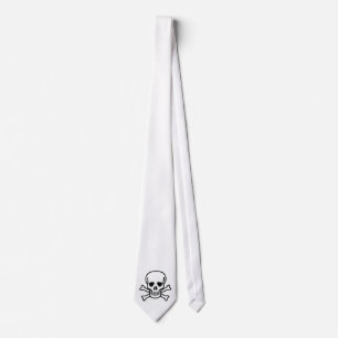 Skull and bones Tie