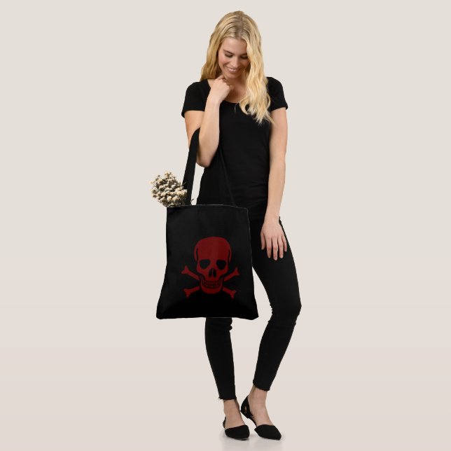 Skull and Bones Tote Bag (On Model)